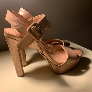 Madden Girl Champagne Heels